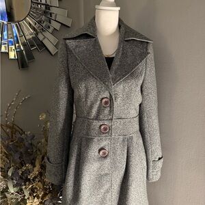 Elegant Gray Trench Coat